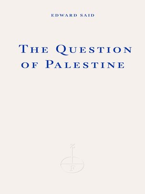 cover image of The Question of Palestine